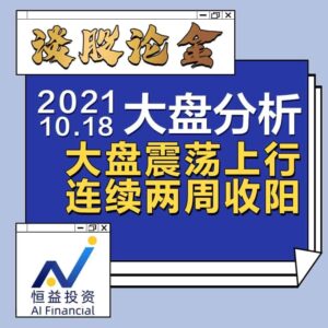 Read more about the article 谈股论金_大盘震荡上行，连续两周收阳 | 20211018