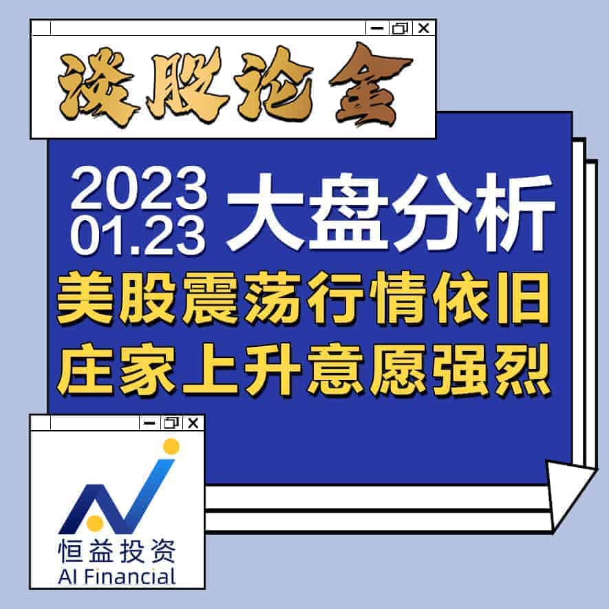 Read more about the article 谈股论金_美股震荡行情依旧，庄家上升意愿强烈 | 20230123