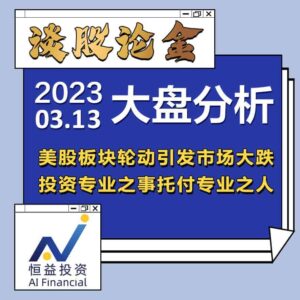 Read more about the article 谈股论金_美股板块轮动引发市场大跌，投资专业之事托付专业之人 | 20230313