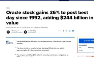 错过一日飙涨 = 错过整个周期：甲骨文暴涨36%的启示
