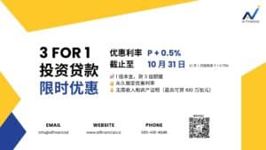 3for1贷款利率优惠-横版海报